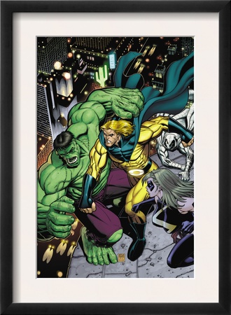 Hulk #8 Cover: Hulk, Sentry And Ms. Marvel by Arthur Adams Pricing Limited Edition Print image