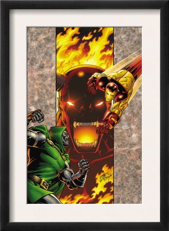 Iron Man: Legacy Of Doom #2 Cover: Iron Man And Dr. Doom by Ron Lim Pricing Limited Edition Print image