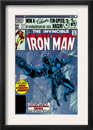 The Invinvible Iron Man #152 Cover: Iron Man by Bob Layton Pricing Limited Edition Print image
