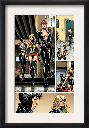 Giant-Size Avengers #1 Group: Black Widow, Ms. Marvel And Wasp by Jim Cheung Pricing Limited Edition Print image