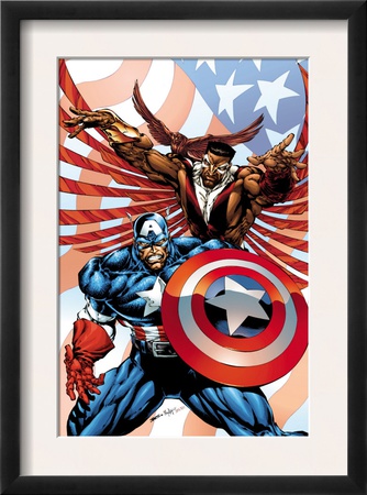 Captain America And The Falcon #2 Cover: Captain America And Falcon by Bart Sears Pricing Limited Edition Print image
