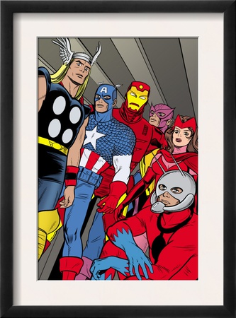 X-Statix #21 Group: Ant-Man, Captain America, Thor, Iron Man, Scarlet Witch, Hawkeye And Avengers by Michael Allred Pricing Limited Edition Print image