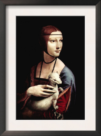Portrait Of A Lady With An Ermine by Leonardo Da Vinci Pricing Limited Edition Print image
