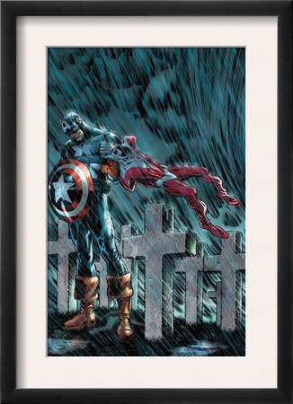 Captain America & The Falcon #14 Cover: Captain America by Dan Jurgens Pricing Limited Edition Print image