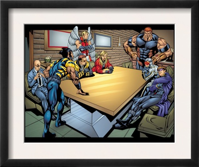 Weapon X #18 Group: Wolverine, Angel, Juggernaut, Professor X, Cyclops And X-Men by Jeff Johnson Pricing Limited Edition Print image