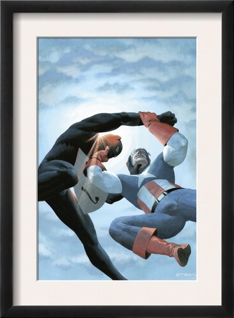 Black Panther #1 Cover: Black Panther And Captain America by Esad Ribic Pricing Limited Edition Print image