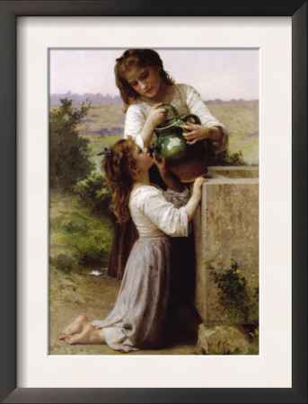 At The Fountain by William Adolphe Bouguereau Pricing Limited Edition Print image