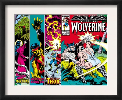 Marvel Comics Presents #4 Cover: Wolverine, Razorfist, Marvel Babies And Spider-Man Fighting by John Buscema Pricing Limited Edition Print image