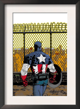 Captain America V4, #22 Cover: Captain America by Dave Johnson Pricing Limited Edition Print image