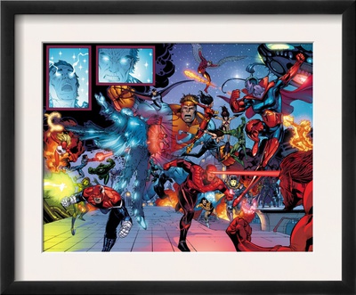 X-Men: Men & X-Men The End #2 Group: Cyclops And Captain Britain by Sean Chen Pricing Limited Edition Print image
