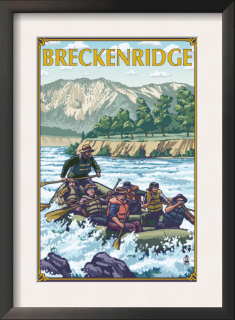 Breckenridge, Colorado - River Rafting, C.2008 by Lantern Press Pricing Limited Edition Print image