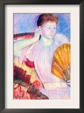 Lady With A Fan by Mary Cassatt Pricing Limited Edition Print image