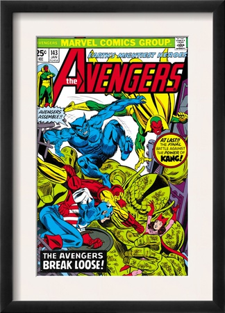 Avengers #143 Cover: Beast, Captain America, Iron Man, Vision And Avengers by George Perez Pricing Limited Edition Print image