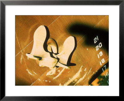 Close-Up Of Anchor And Numbers On Side Of Ship by Kevin Beebe Pricing Limited Edition Print image