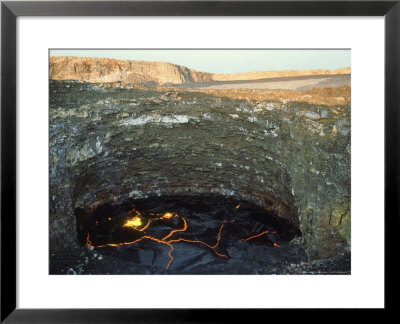 Lava Lake Of Erta Ale Volcano, Ethiopia by Olivier Grunewald Pricing Limited Edition Print image