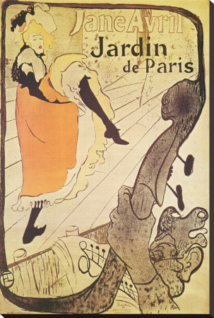 Jane Avril In Jardin De Paris by Henri De Toulouse-Lautrec Pricing Limited Edition Print image