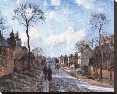 Road To Louvecienne by Camille Pissarro Pricing Limited Edition Print image