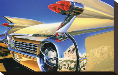 Cadillac Eldorado '59 In Athens by Graham Reynold Pricing Limited Edition Print image