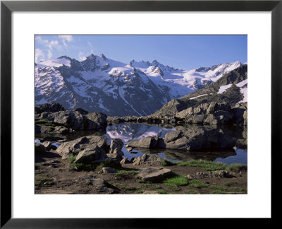 Lago (Lake) Del Loson, Gran Paradiso National Park, Near Val Nontey Valley, Valle D'aosta, Italy by Duncan Maxwell Pricing Limited Edition Print image