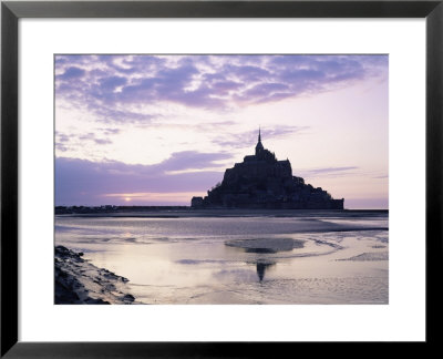 Mont Saint-Michel At Sunset, Unesco World Heritage Site, La Manche Region, Basse Normandie, France by Roy Rainford Pricing Limited Edition Print image