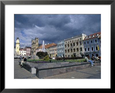 Buildings Around The Town Square, Namestie Snp Square, Banska Bystrica, Slovakia by Richard Nebesky Pricing Limited Edition Print image
