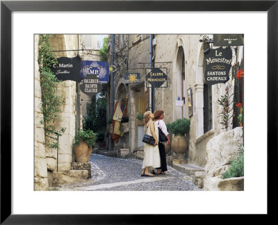 Window Shopping In Medieval Village Street, St. Paul De Vence, Alpes-Maritimes, Provence, France by Ruth Tomlinson Pricing Limited Edition Print image