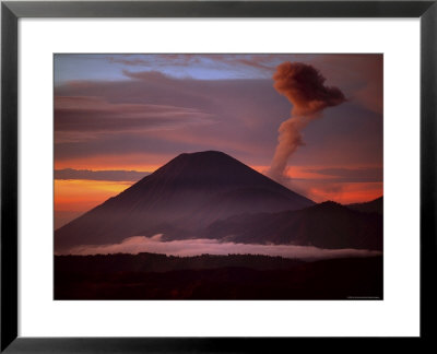 Mt. Semeru Emits Plume Of Smoke At Sunrise, Indonesia by Jim Zuckerman Pricing Limited Edition Print image