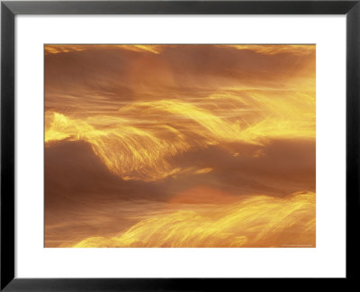 Abstract Of Sun On Waves Crashing On Shore, Durfee Creek, Lake Superior, Minnesota, Usa by Richard Hamilton Smith Pricing Limited Edition Print image