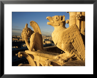 Chimeras Of Notre Dame Cathedral, Paris, France by David Barnes Pricing Limited Edition Print image