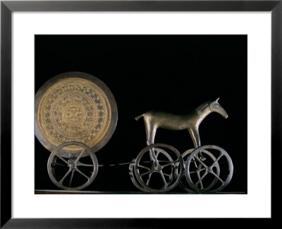 Solar Disk With Chariot And Horse Replica, Bronze Age, Germany by Kenneth Garrett Pricing Limited Edition Print image