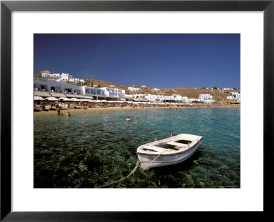 Platis Gialos Beach, Mykonos, Cyclades Islands, Greece by Walter Bibikow Pricing Limited Edition Print image