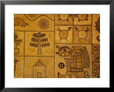 Stylized Art Tiles Typical Of Fernando Llort's Work, San Salvador, El Salvador by Cindy Miller Hopkins Pricing Limited Edition Print image