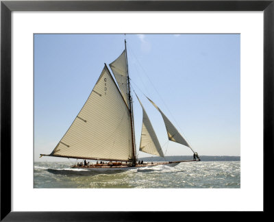 Mariquita Under Sail, Solent Race, British Classic Yacht Club Regatta, Cowes Classic Week by Rick Tomlinson Pricing Limited Edition Print image