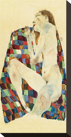 Woman Laying Nude, 1911 by Egon Schiele Pricing Limited Edition Print image