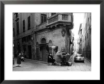 Corner Of Borgo San Iacopo And Via Dello Sprone In Florence by Vincenzo Balocchi Pricing Limited Edition Print image
