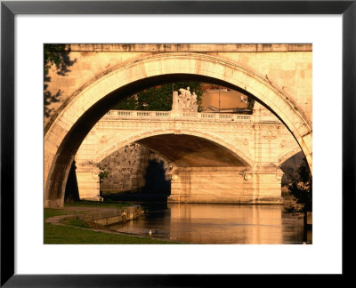 Ponte Vittorio Emanuele Ii Through Arch Of Ponte Sant'angelo, Rome, Italy by David Tomlinson Pricing Limited Edition Print image