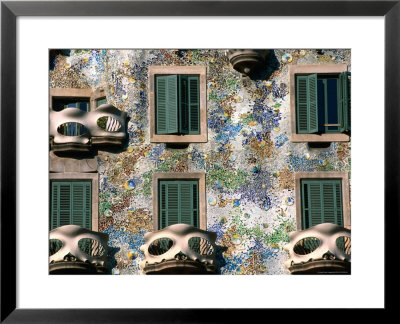 Detail Of Gaudi's Casa Batilo, Barcelona, Catalonia, Spain by John Elk Iii Pricing Limited Edition Print image