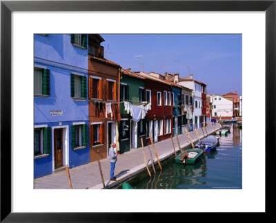 Fondamenta Cavanella Houses, Burano, Veneto, Italy by Christopher Groenhout Pricing Limited Edition Print image