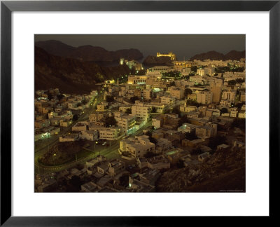 Aerial View Of The Omani Capital, Situated On Muscat Bay Of The Gulf Of Oman by James L. Stanfield Pricing Limited Edition Print image