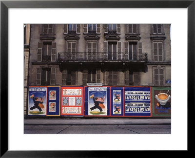 Advertising Posters Plastered On A Wall Along The Rue De Courcelles by William Vandivert Pricing Limited Edition Print image