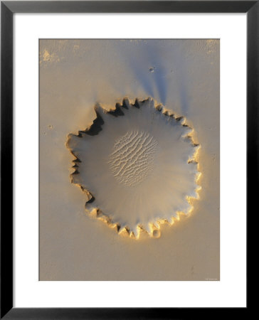 This Image Shows Victoria Crater, An Impact Crater At Meridiani Planum, Near The Equator Of Mars by Stocktrek Images Pricing Limited Edition Print image