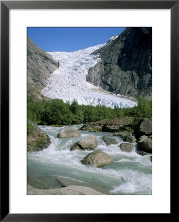 Briksdal Glacier, Sogn And Fjordane, Norway, Scandinavia by G Richardson Pricing Limited Edition Print image