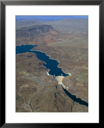 The Hoover Dam And Lake Mead From The Air, Nevada, Usa. by Fraser Hall Pricing Limited Edition Print image
