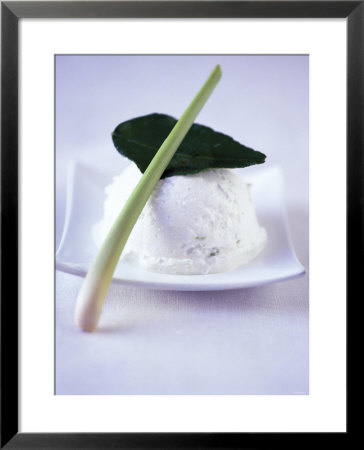 Coconut & Lime Ice Cream With Lemon Grass & Kafir Lime Leaf by Jörn Rynio Pricing Limited Edition Print image
