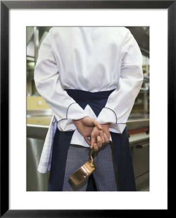Chef With A Small Copper Pan In His Hand by Joerg Lehmann Pricing Limited Edition Print image