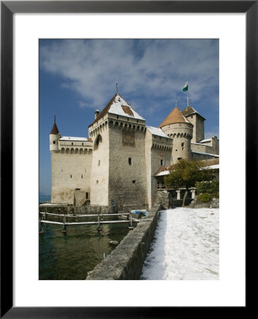 Chateau De Chillon, Montreux, Swiss Riviera, Vaud, Switzerland by Walter Bibikow Pricing Limited Edition Print image