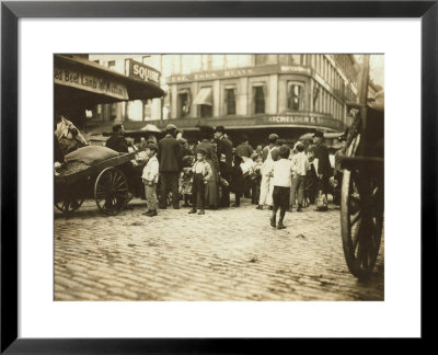 Market Scene, Boston, Massachusetts, C.1909 by Lewis Wickes Hine Pricing Limited Edition Print image