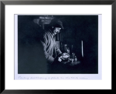 Ponting Developing A Plate In The Dark Room, From Scott's Last Expedition by Herbert Ponting Pricing Limited Edition Print image