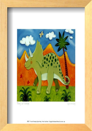 Timmy The Triceratops by Sophie Harding Pricing Limited Edition Print image