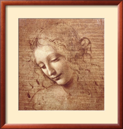 Female Head (La Scapigliata), C. 1508 by Leonardo Da Vinci Pricing Limited Edition Print image